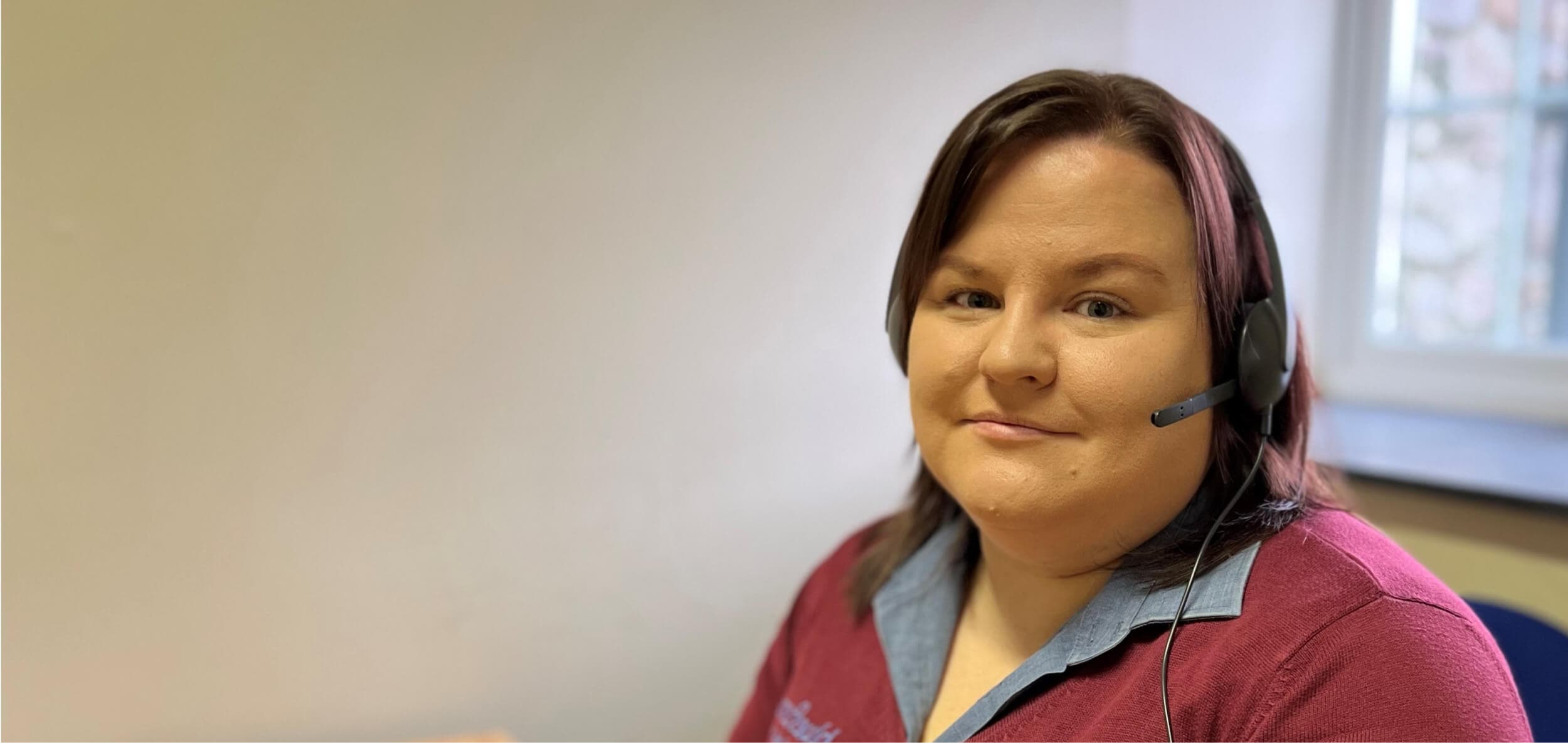 woman smiling