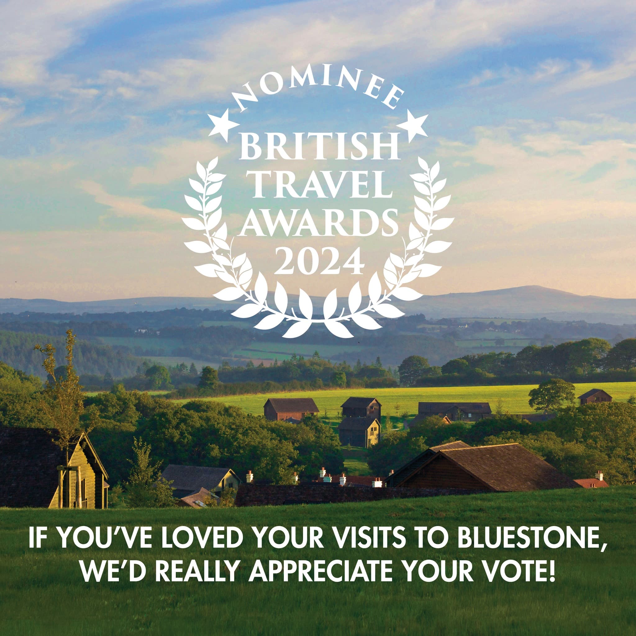 Guess what? We’ve been nominated for two (yes, TWO!) British Travel Awards: 
🌟Best company for UK family holidays 
🌟Best company for UK parks and lodges holidays 
 
If you love Bluestone as much as we do, we would be SO grateful for your support – it’ll take just 2 minutes 🥰

🔗In our bio 👆 

#BritishTravelAwards #MyBluestoneBreak #FreeRangeFun #Pembrokeshire