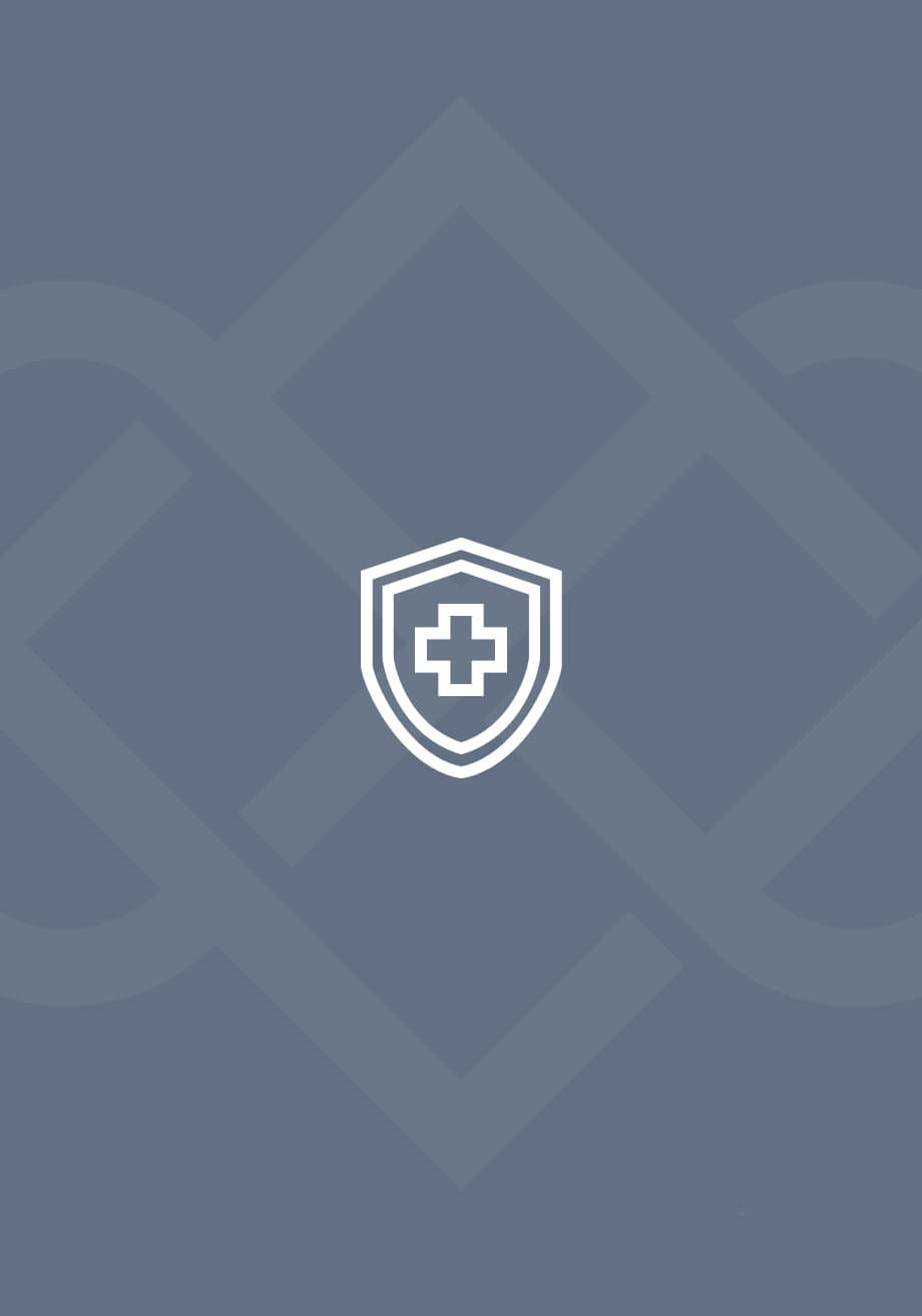 Icon with a shape of a shield