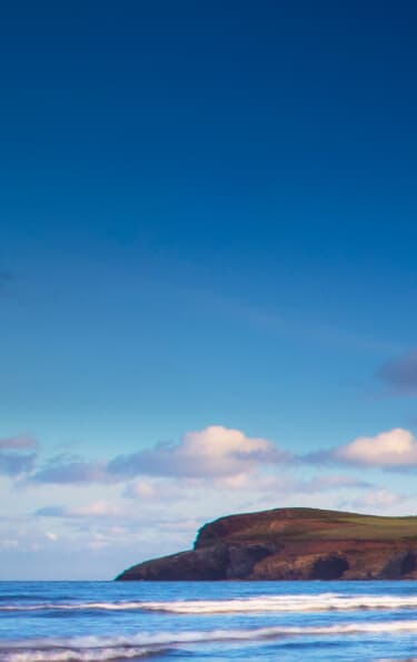 Landscape of a island with a calm sea