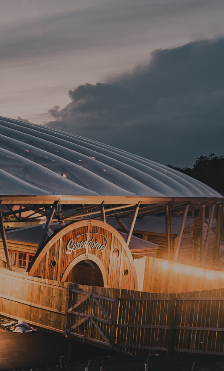 Bluestone Serendome at dusk