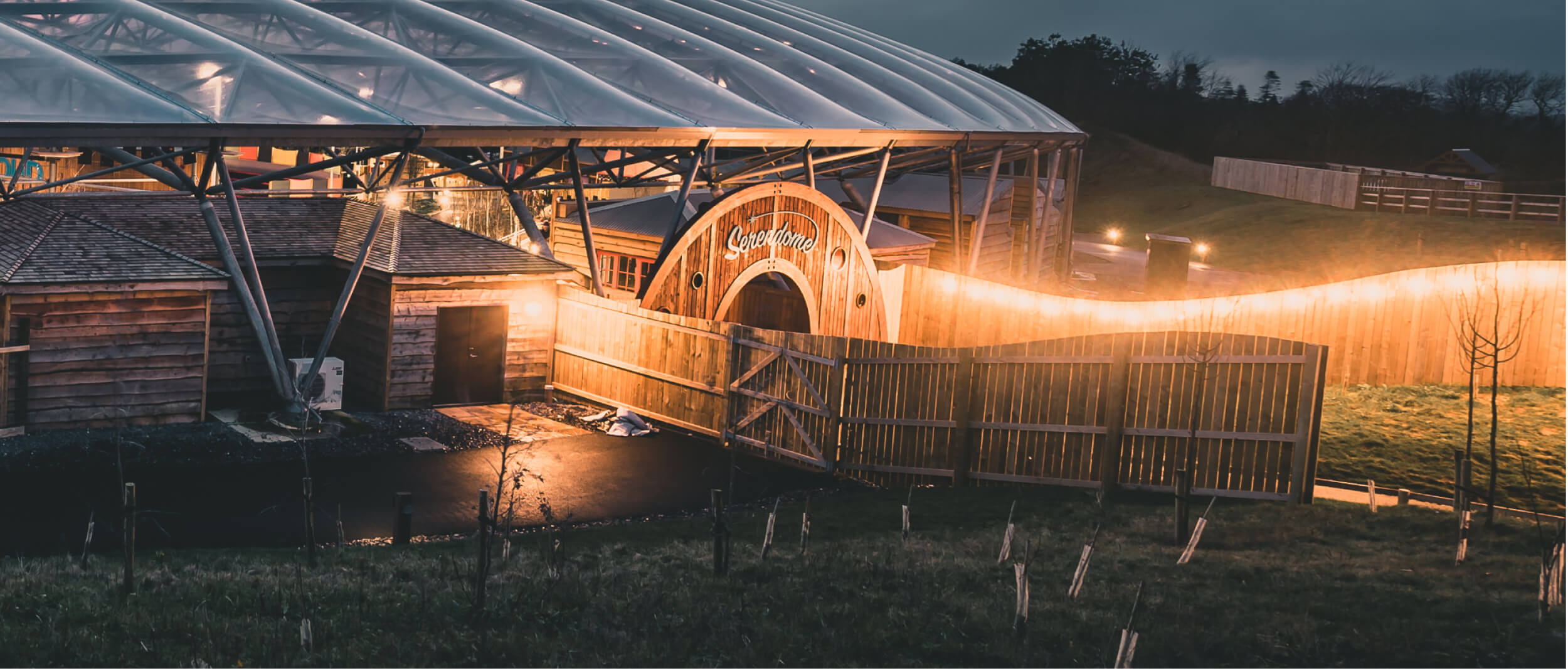 Bluestone Serendome at dusk