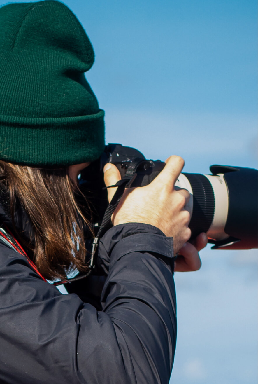 Woman taking a photo