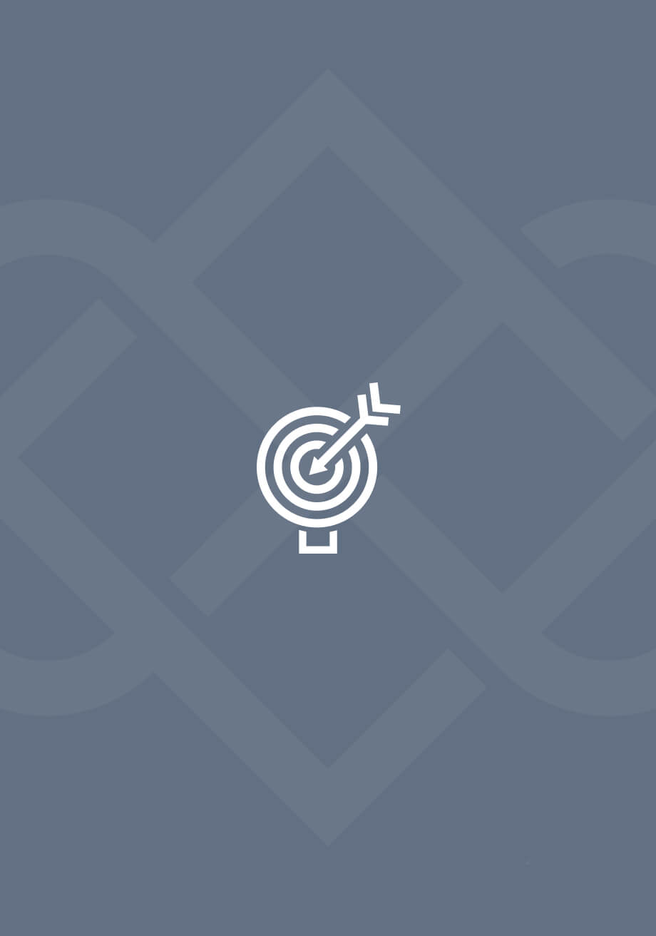 Icon with a shape of a arrow in the target